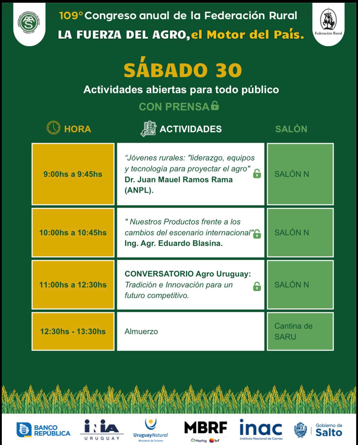 109º Congreso anual de la Federacion Rural