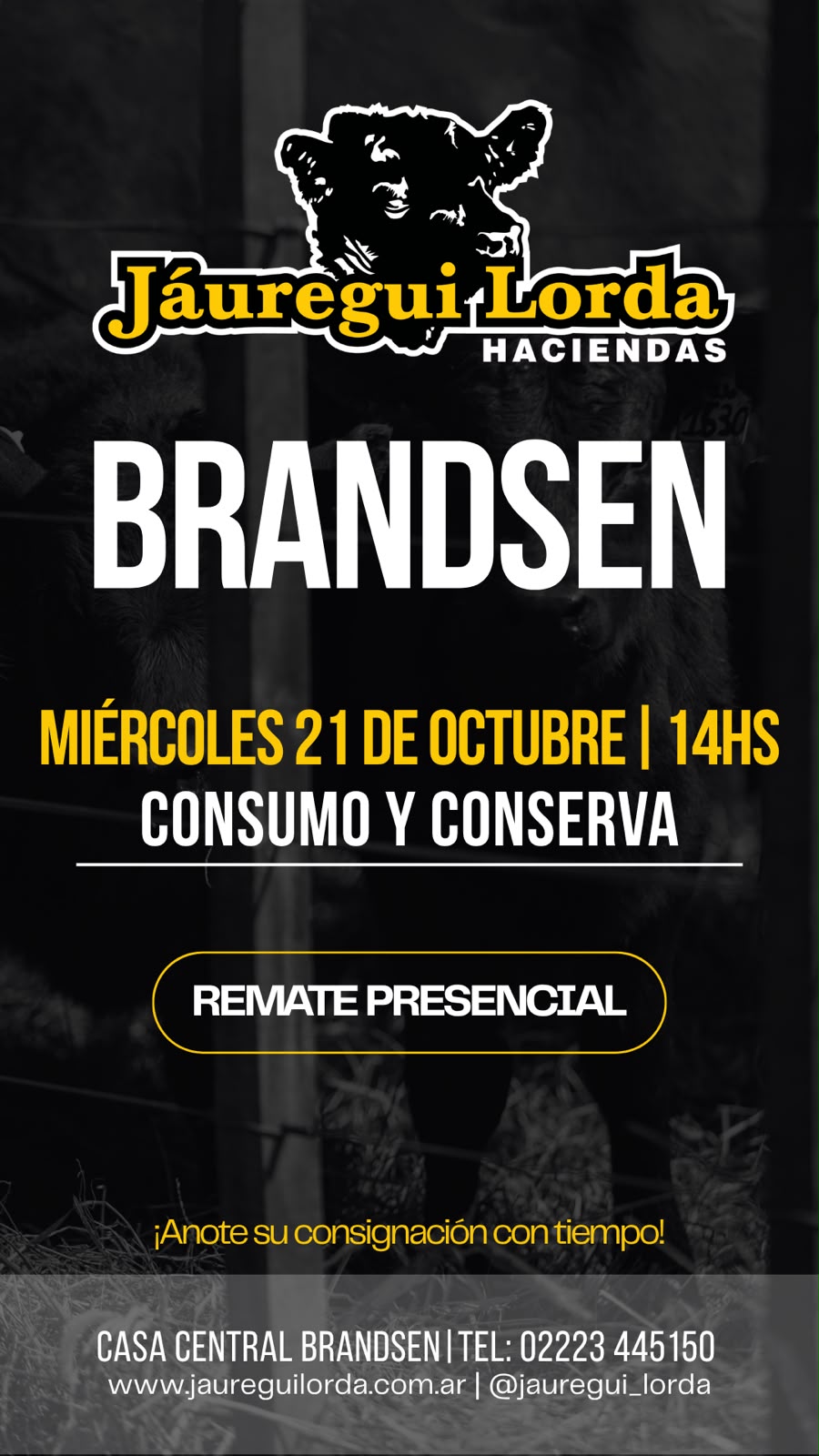 Afiche Remate consumo y conserva 