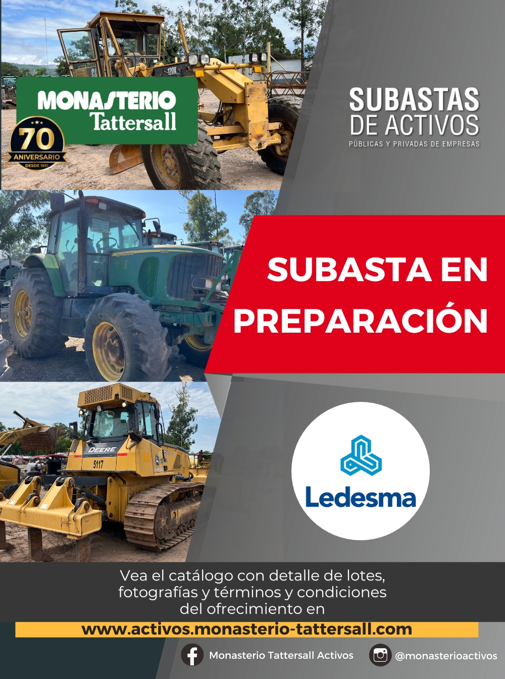 Remate SUBASTA IMPLEMENTOS LEDESMA