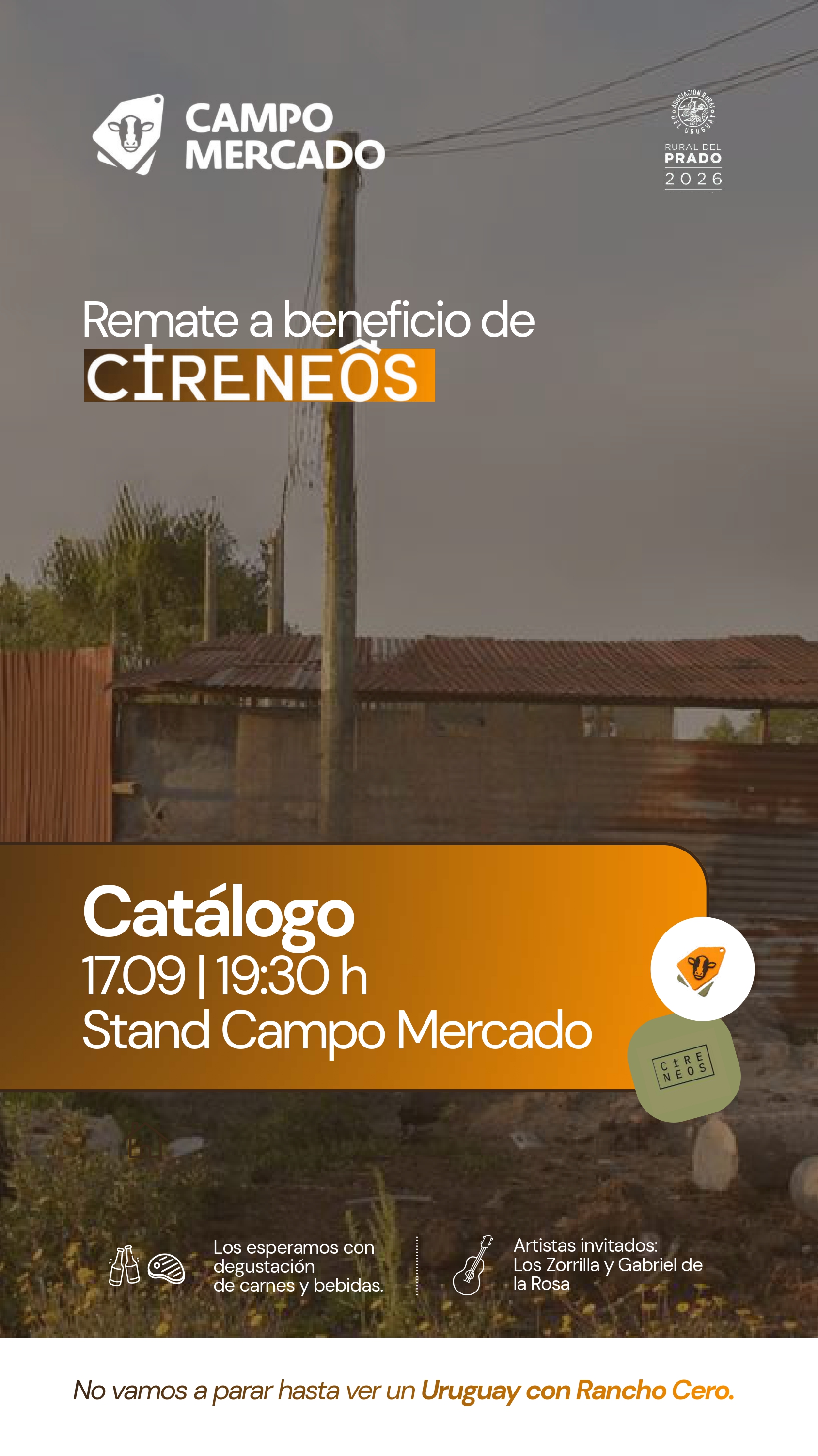 Afiche Remate a beneficio
