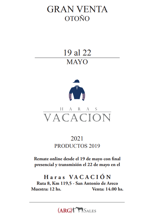 Afiche Gran Venta Otoño 2021 - HARAS VACACION