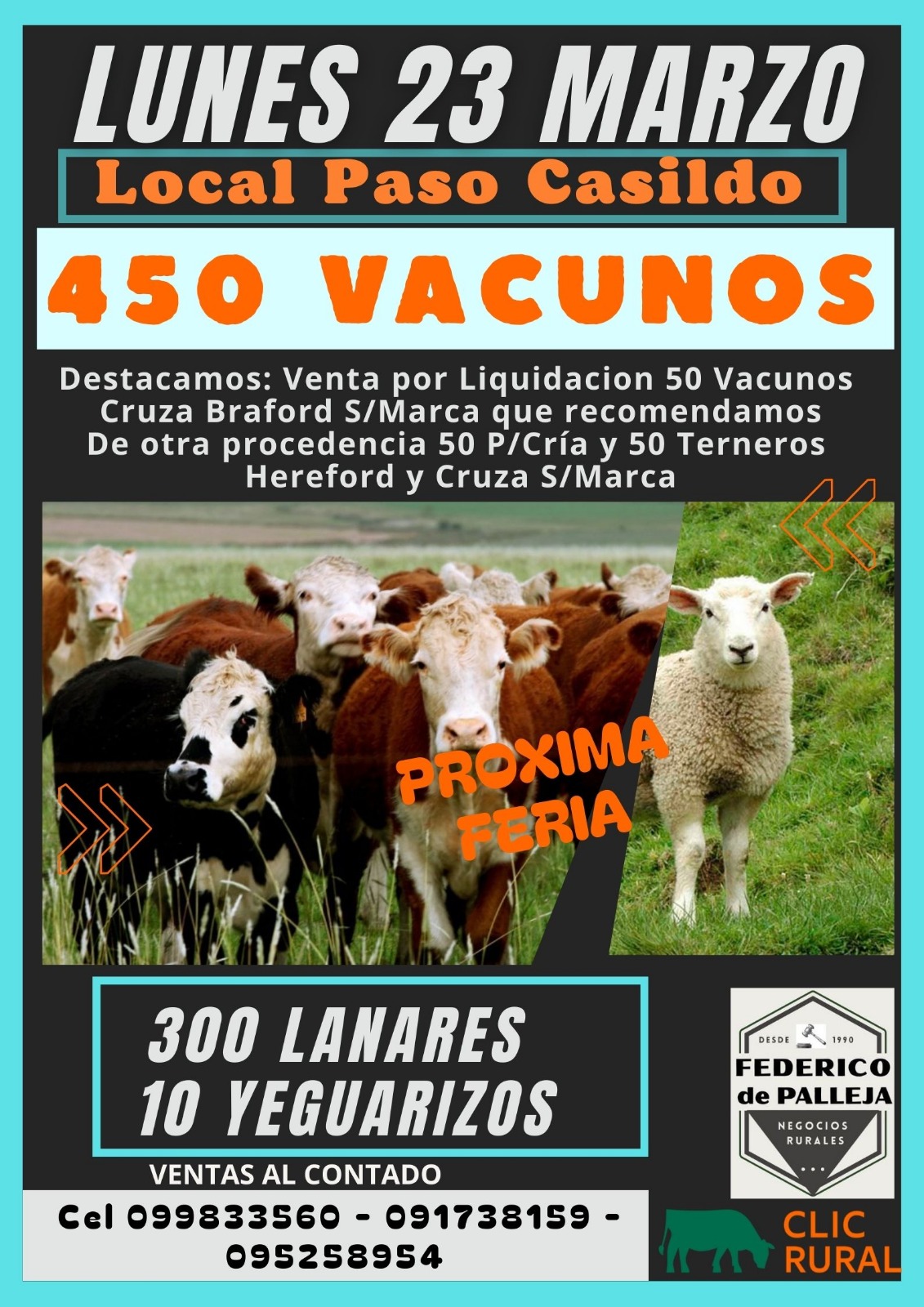 Remate Feria Mensual - Federico de Palleja