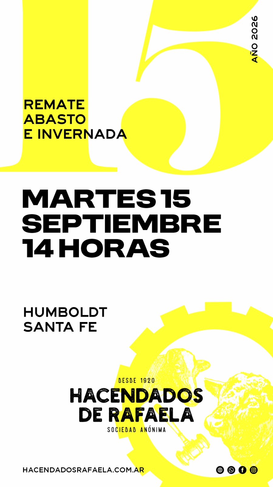 Afiche Remate abasto e invernada