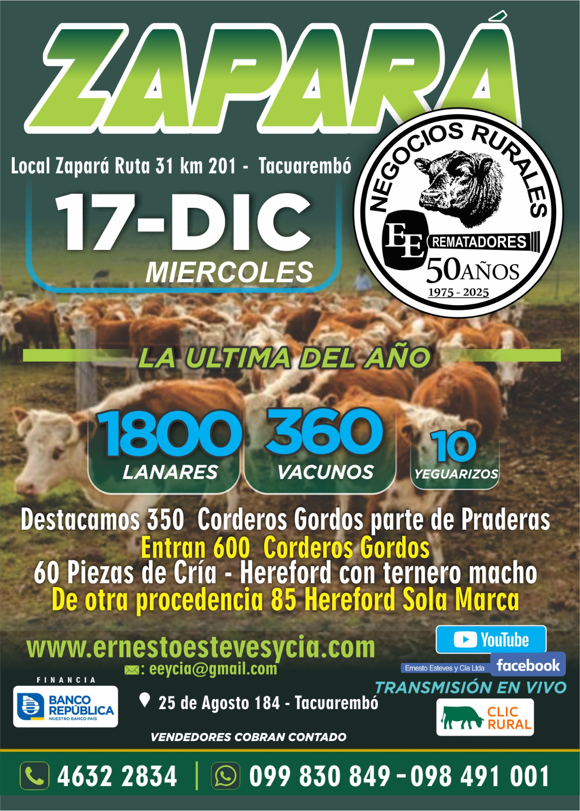 Remate Feria Mensual - Zapara