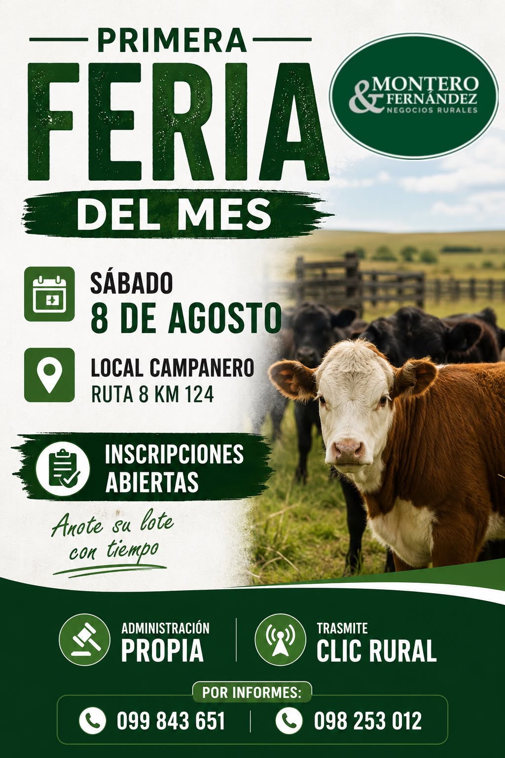 Afiche Primer feria del mes - Montero Fernandez