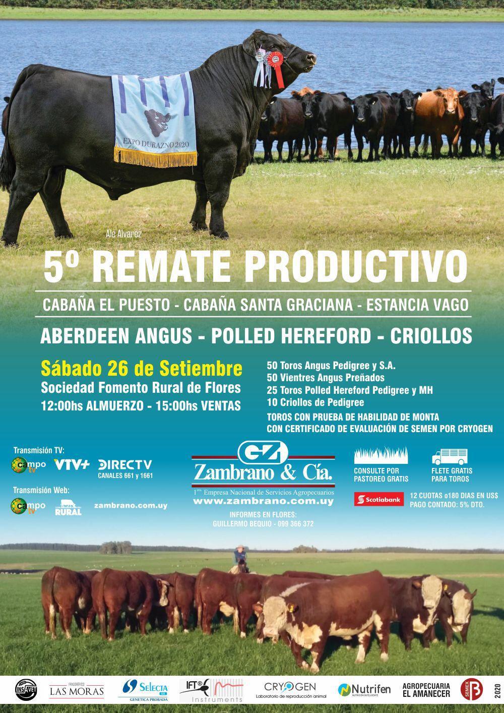 Afiche 5º Remate Productivo