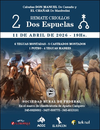 Remate Criollos Dos Espuelas