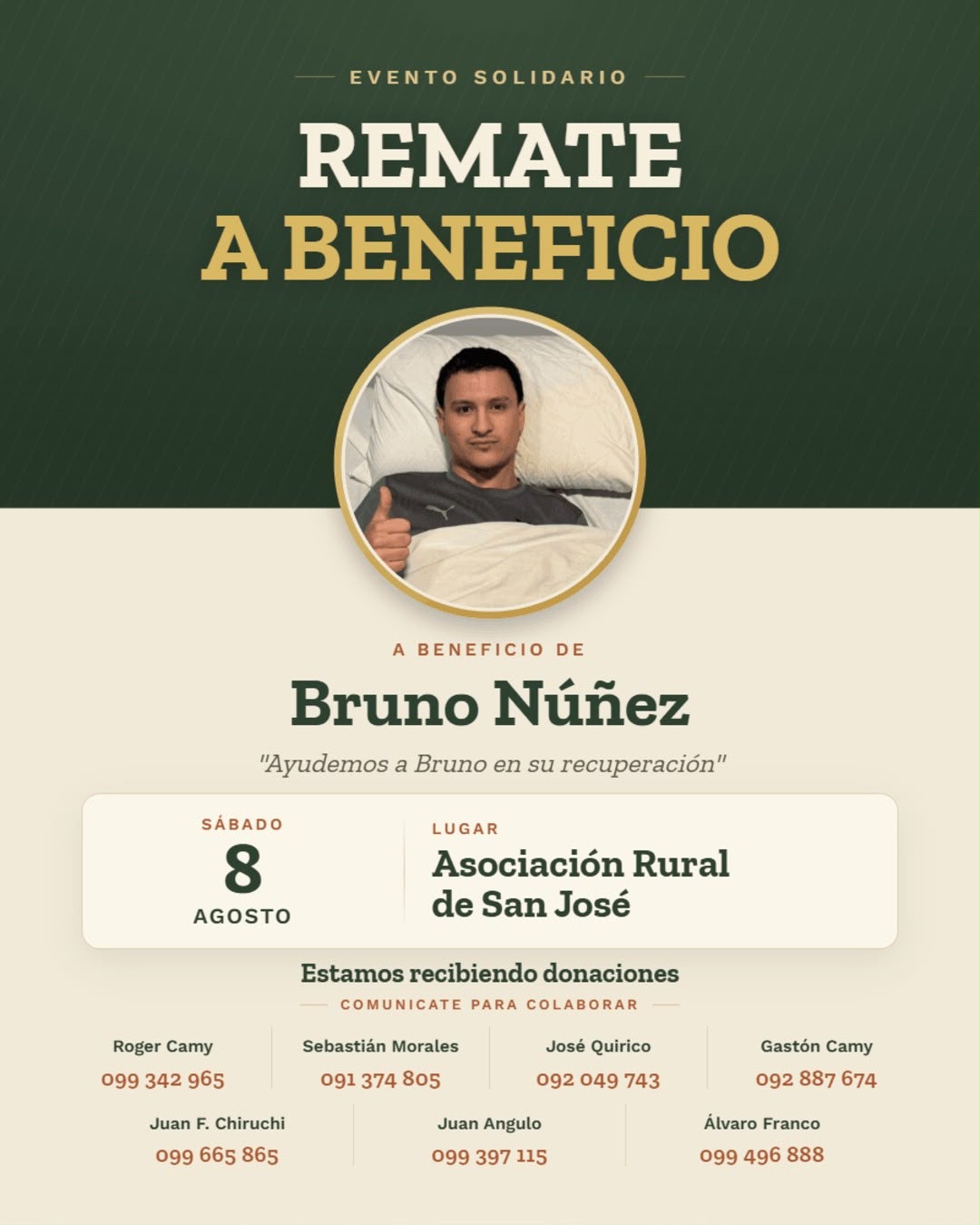 Remate a beneficio - BRUNO NUÑEZ