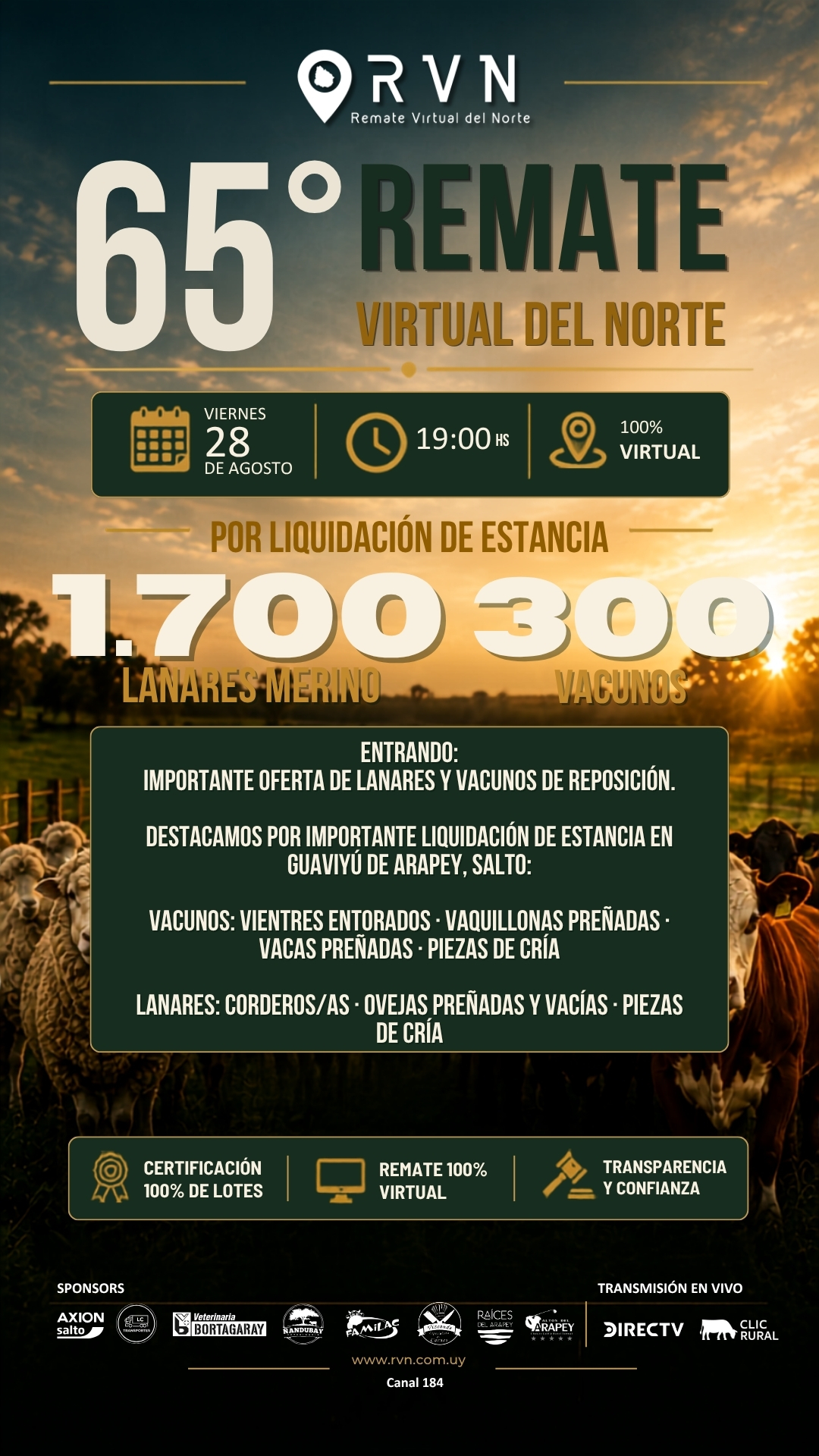 Remate 65º Remate Virtual del Norte