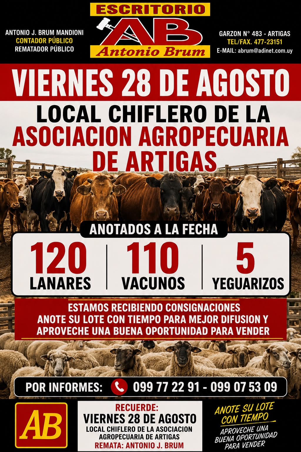 Remate Feria mensual - Antonio J Brum