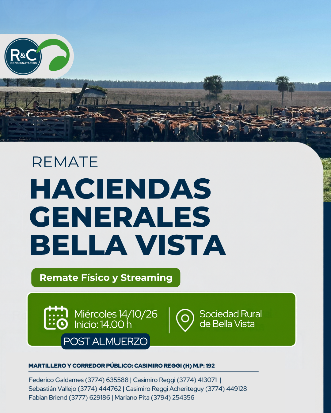 Haciendas generales Bella Vista 