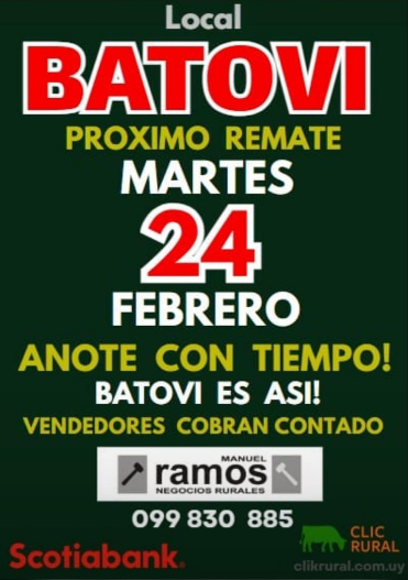 Remate 24 de Febrero - Local Batoví