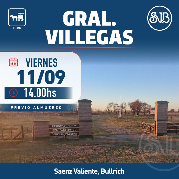 Afiche Feria en Gral. Villegas
