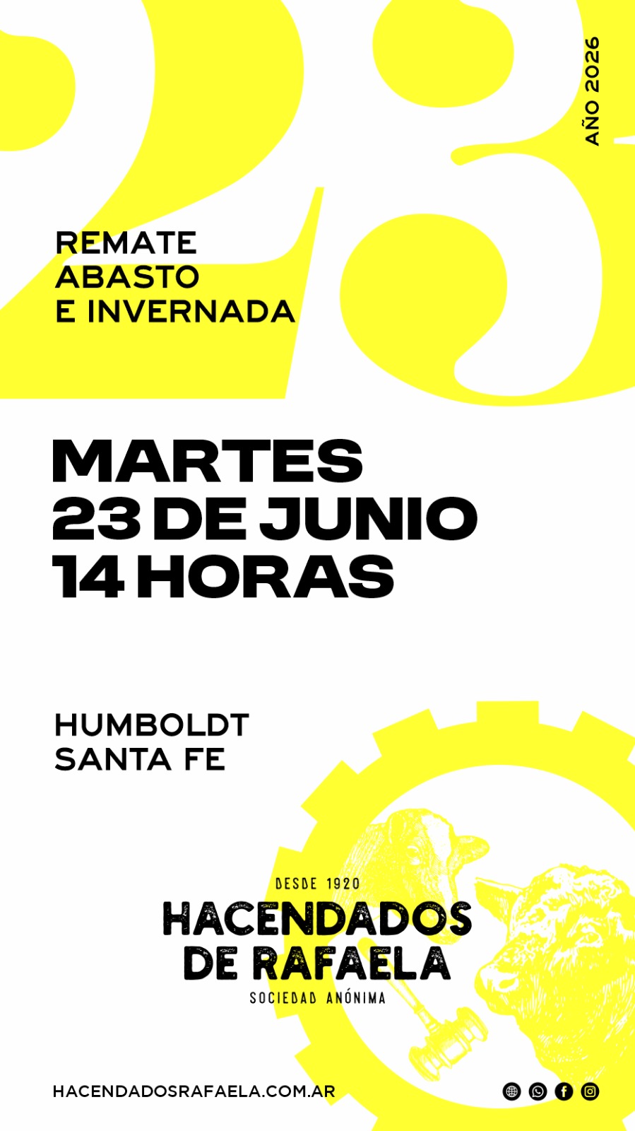 Remate 23 DE JUNIO - Remate Abasto e invernada