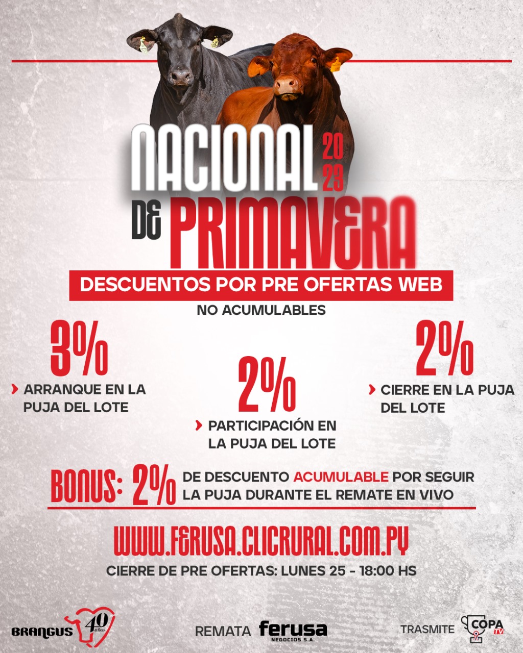 Afiche NACIONAL DE PRIMAVERA BRANGUS - JUNIOR Y CAMPO