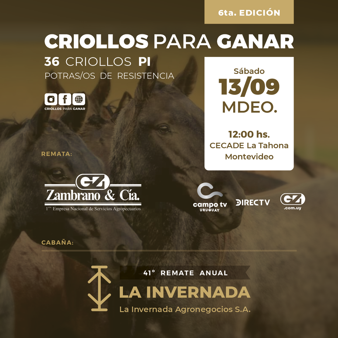 6º Edición - Criollos para ganar