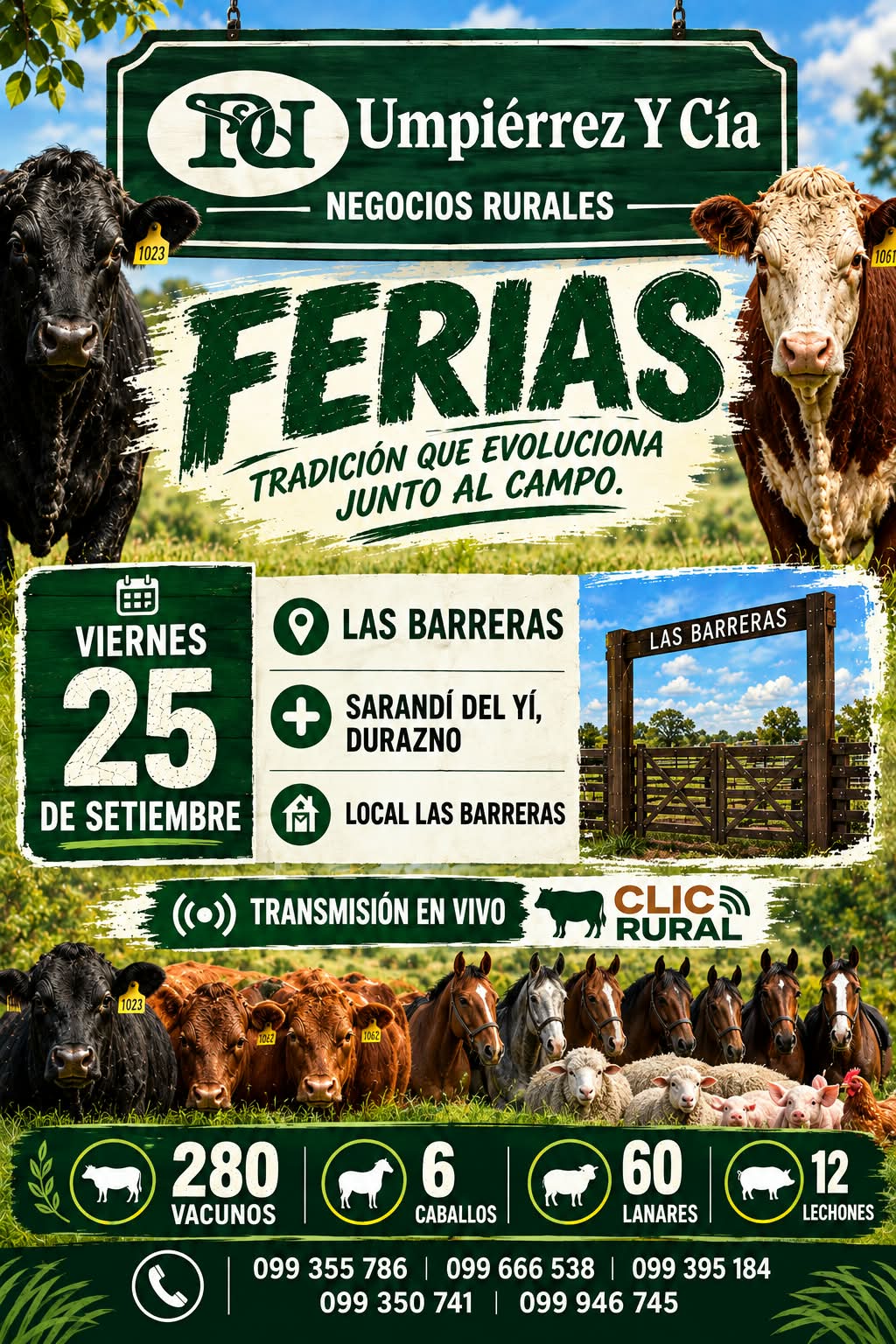 Afiche Feria mensual - Las Barreras