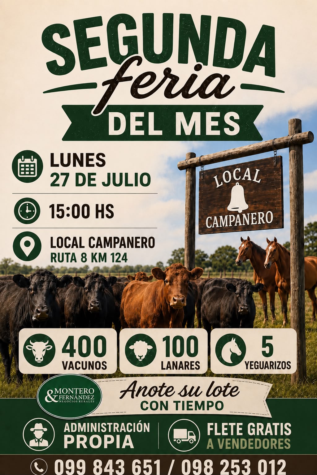 Remate Segunda feria mensual - Montero Fernandez