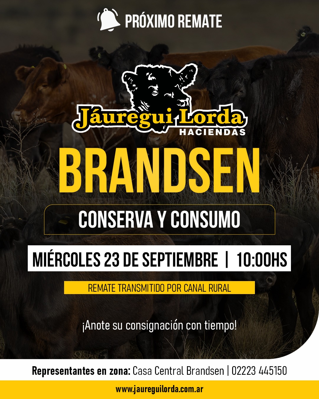 Afiche Remate conserva y consumo
