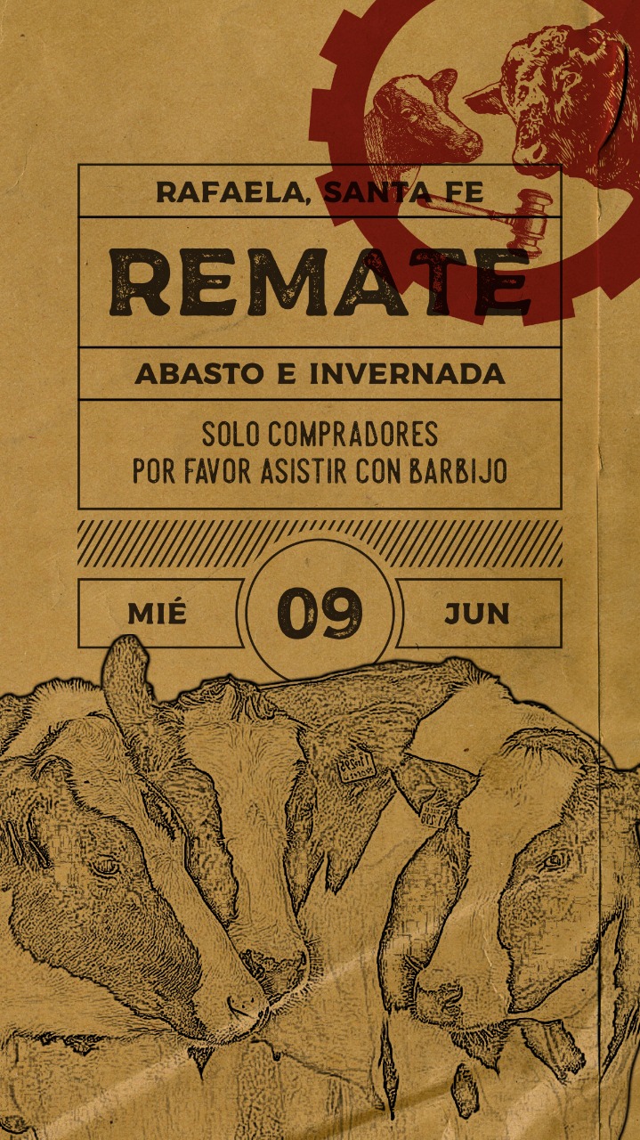 Afiche Remate de Abasto e Invernada