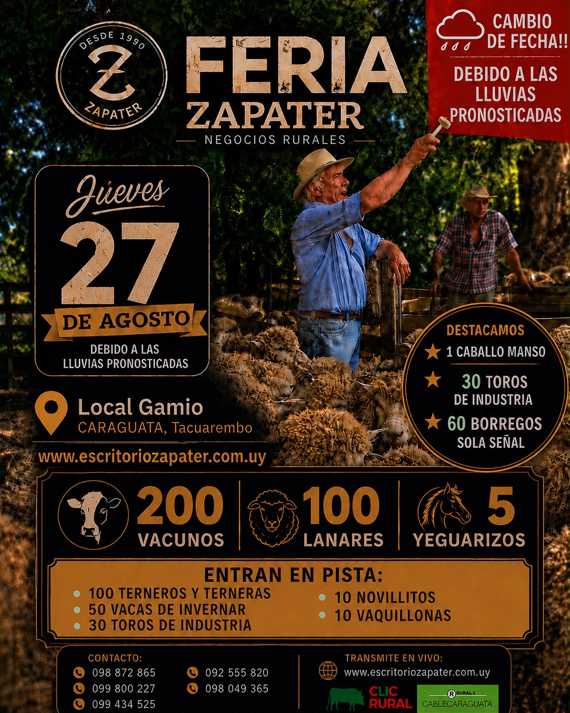 Afiche Feria mensual - Local Gamio