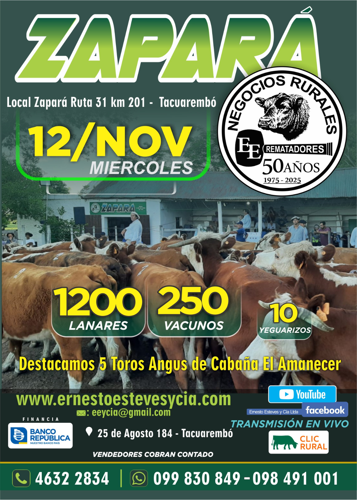 Remate Feria Mensual - Local Zapara