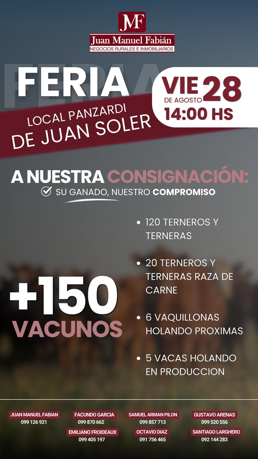 Afiche Feria mensual - JMF