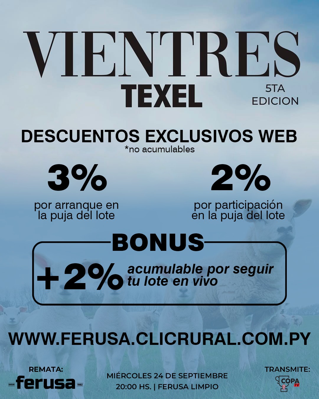 Remate VIENTRES TEXEL 