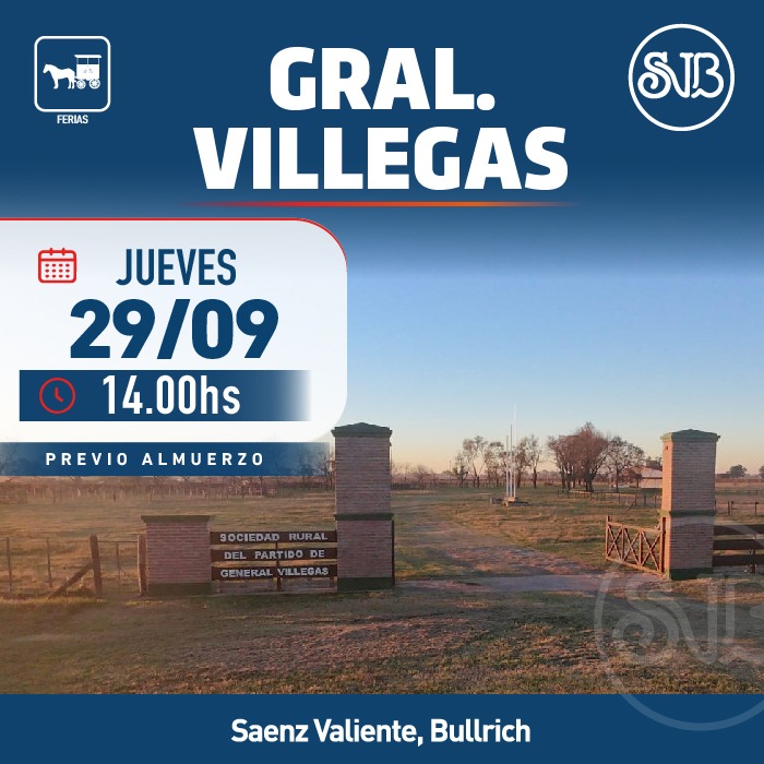Afiche Feria en Gral. Villegas