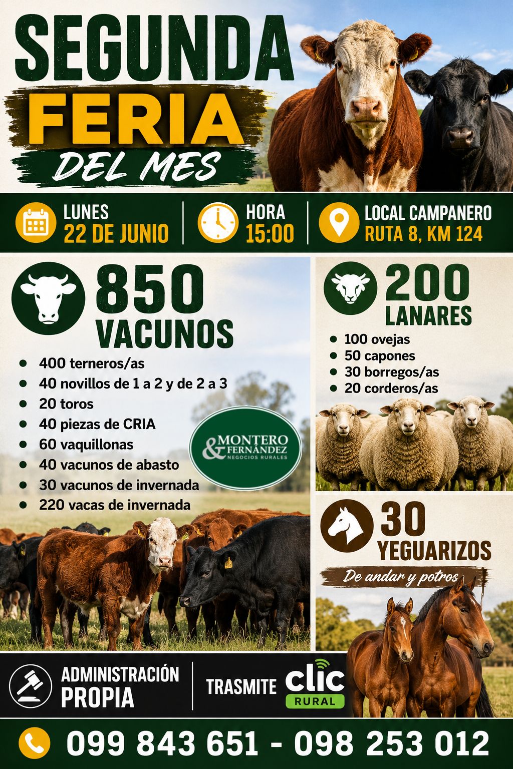 Remate Segunda feria mensual - Montero Fernandez