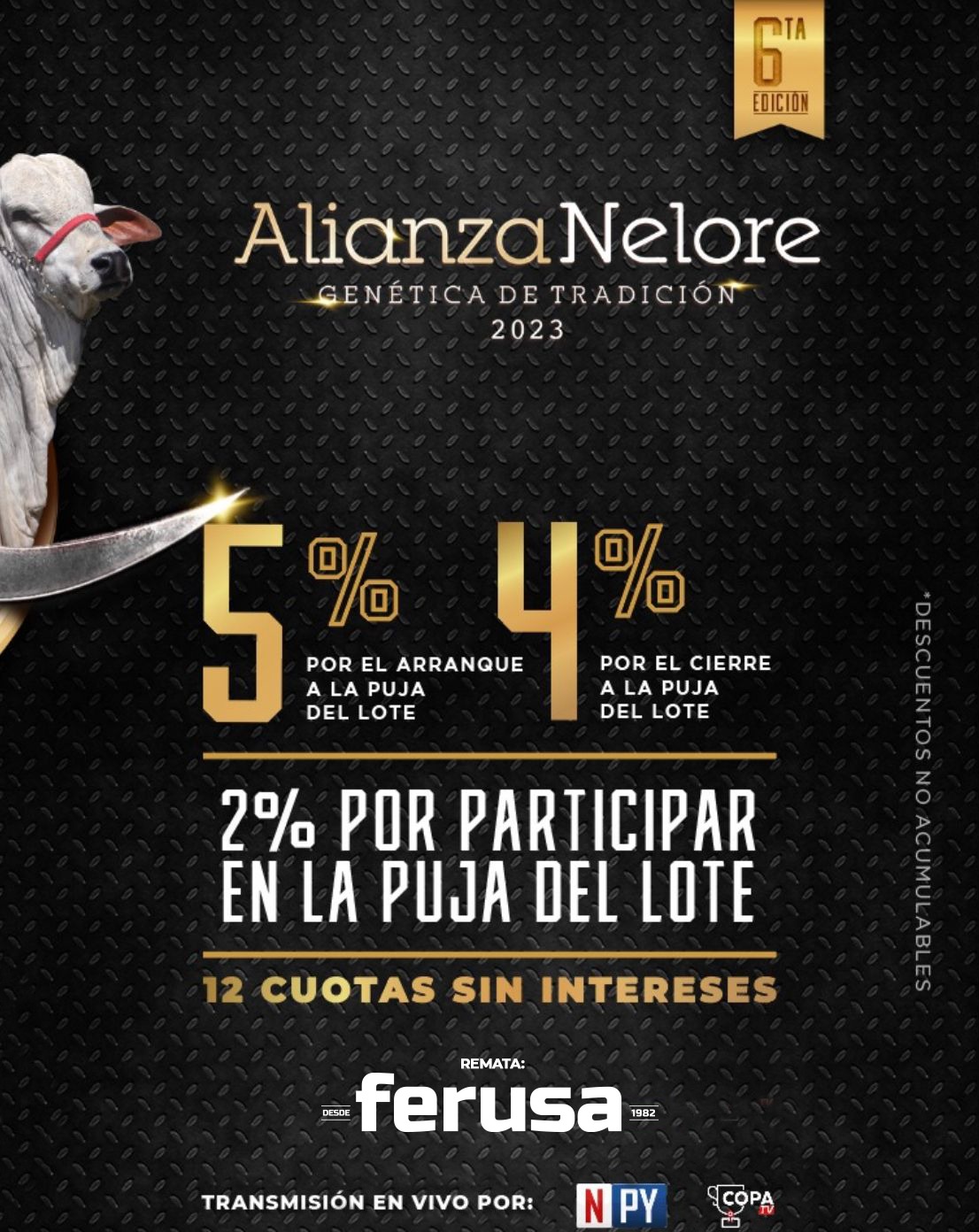 Afiche FERIA DE REPRODUCTORES ALIANZA NELORE