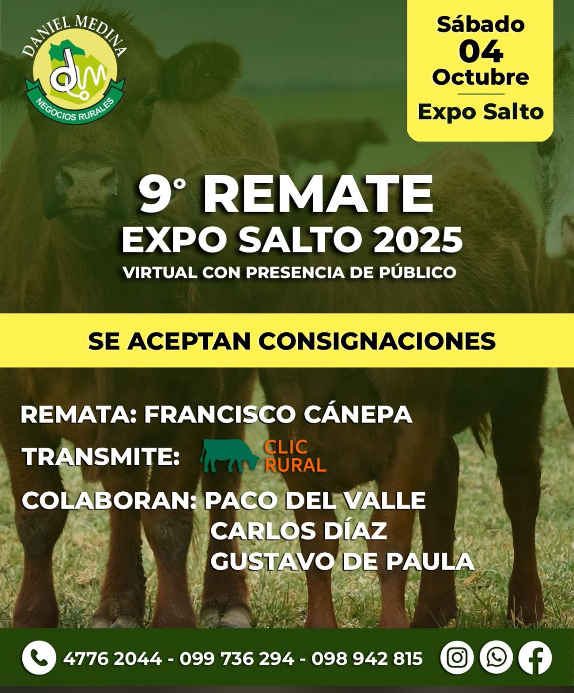 Remate 9º Remate Expo Salto - Pantalla Daniel Medina