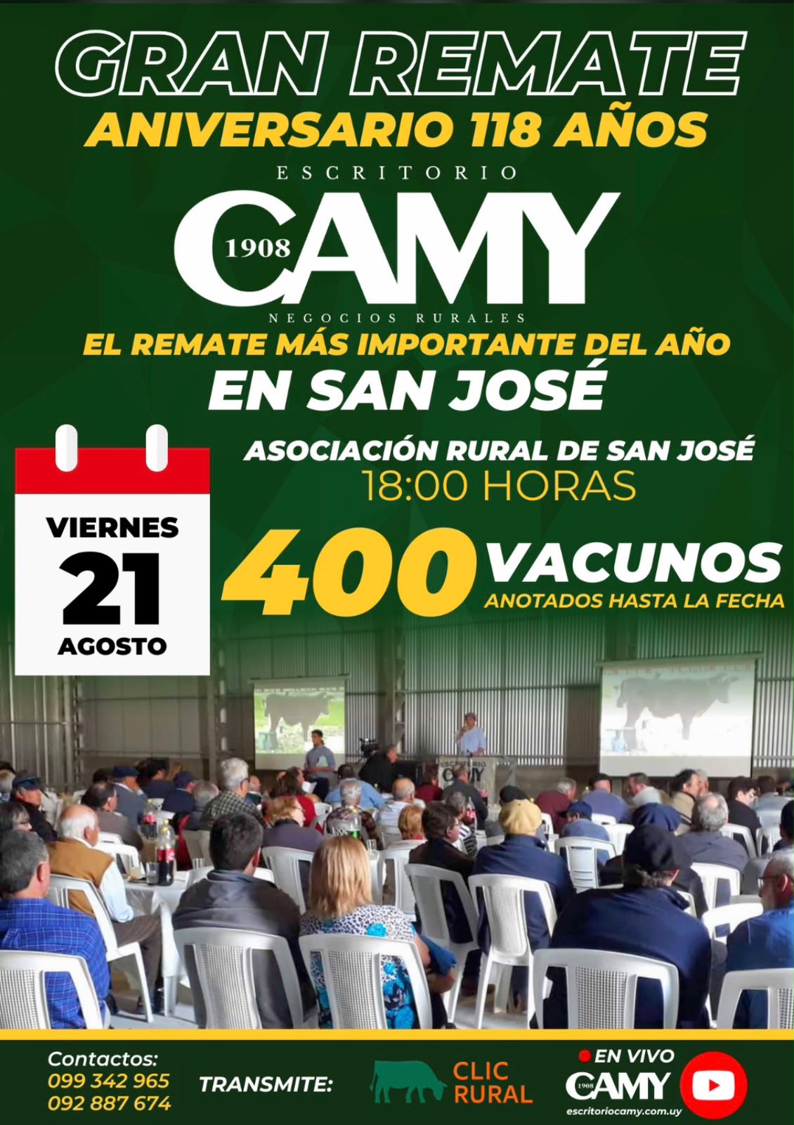 Afiche Aniversario 118 Años - Escritorio Camy