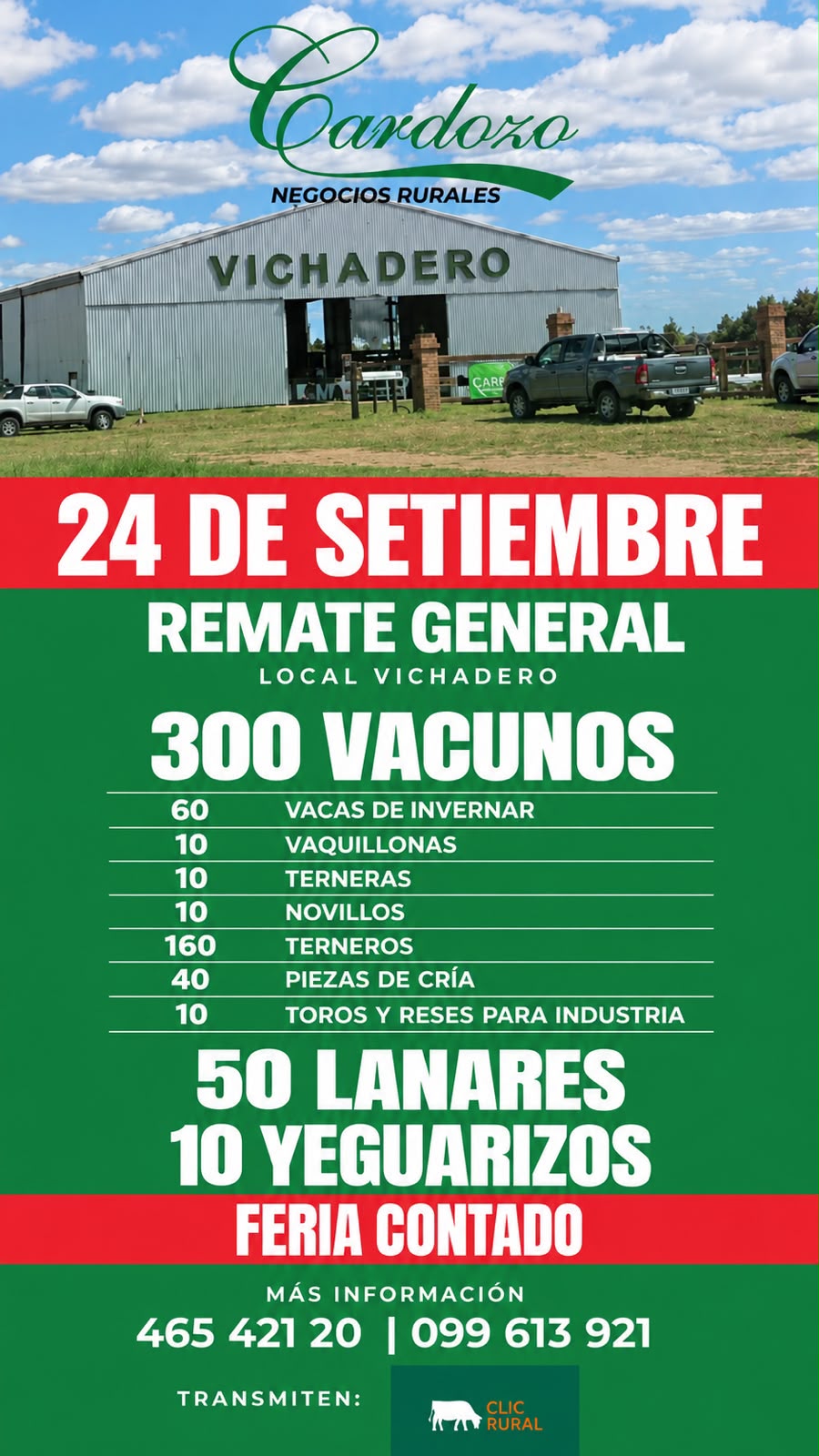 Remate Feria mensual - Local Vichadero