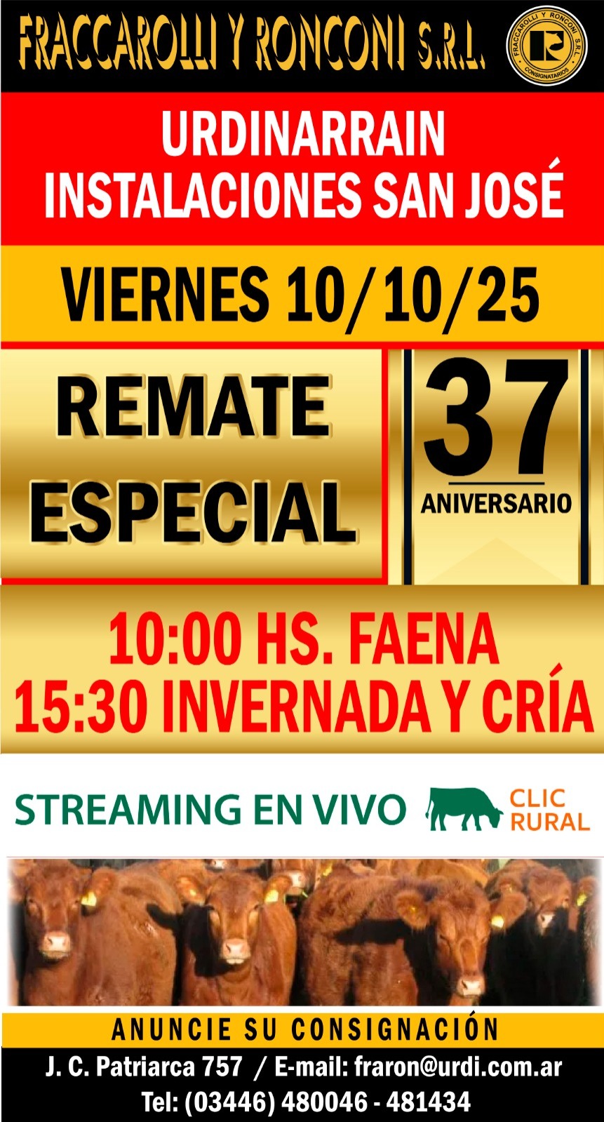 Afiche 10 DE OCTUBRE - Urdinarrain