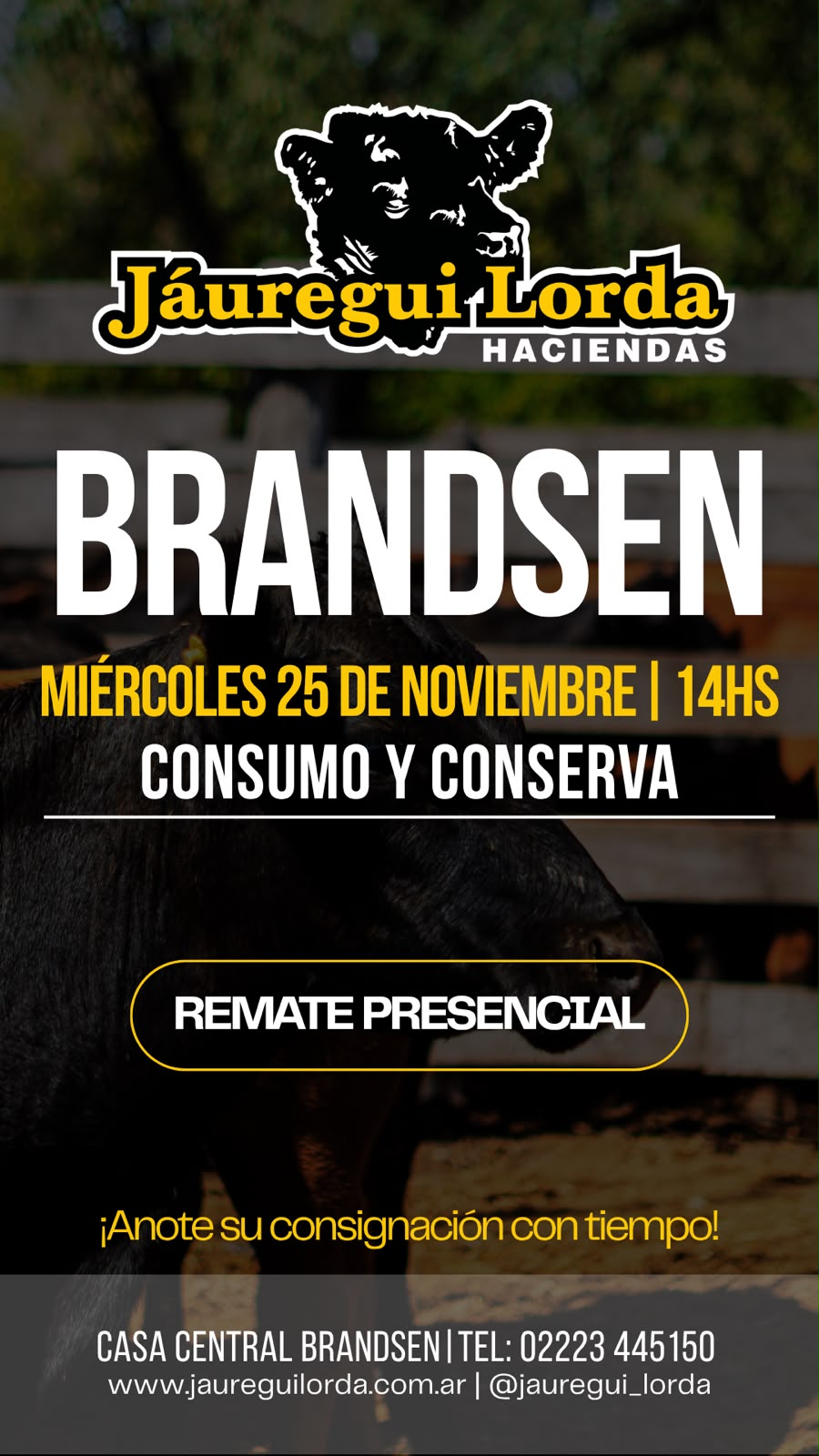 Afiche Remate consumo y conserva 