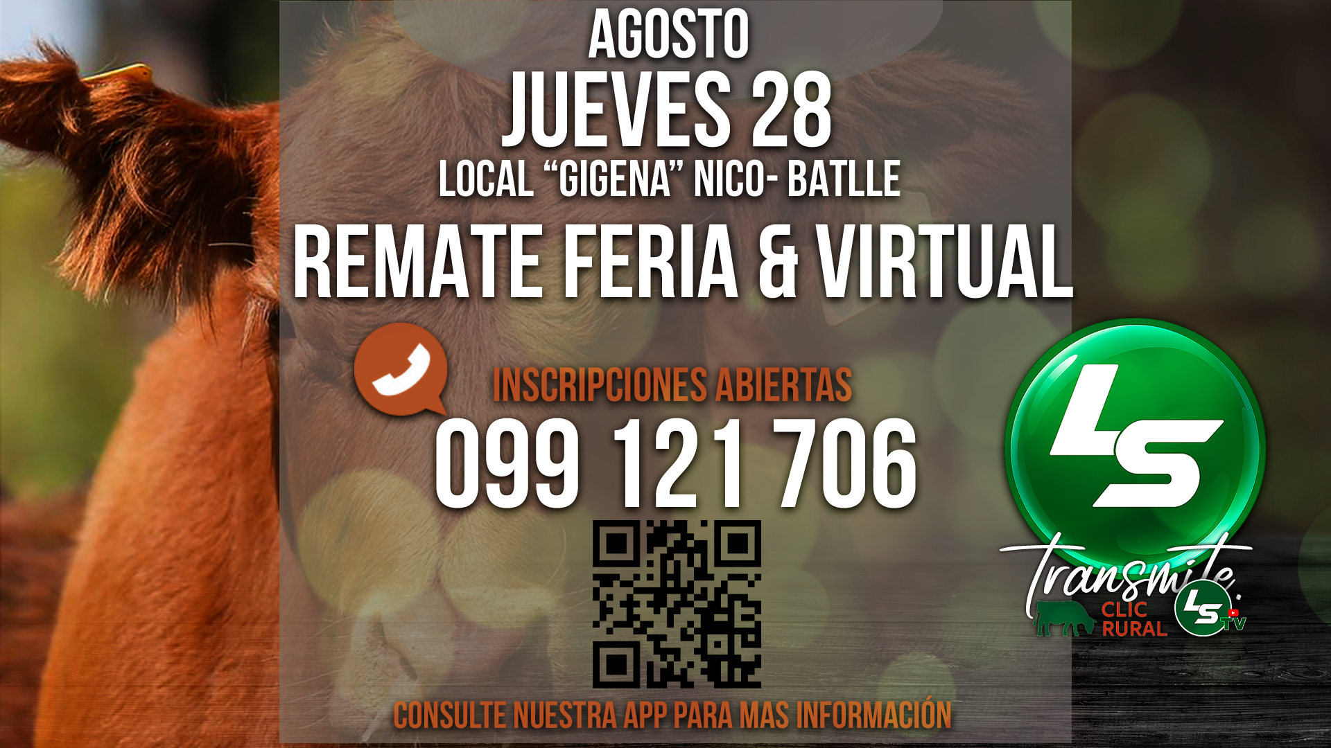 Afiche Remate Feria & Virtual