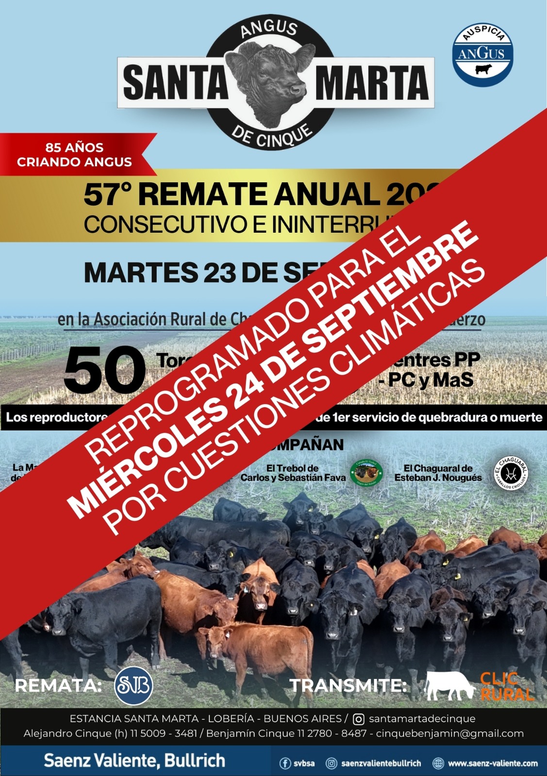 Afiche 57° Remate Anual 2025