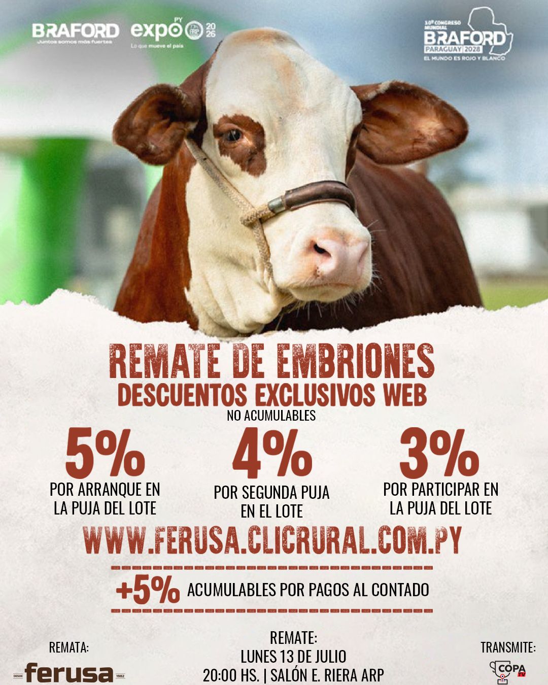 Remate de Embriones Braford