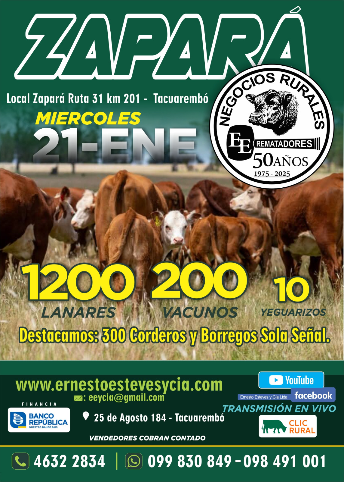 Remate Feria Mensual - Local Zapara