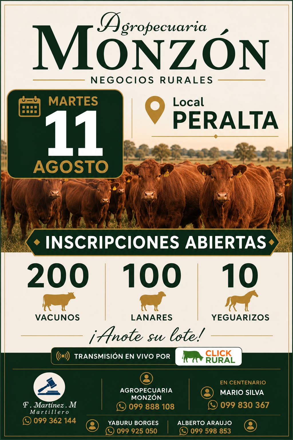 Afiche Feria Mensual - Agropecuaria Monzon