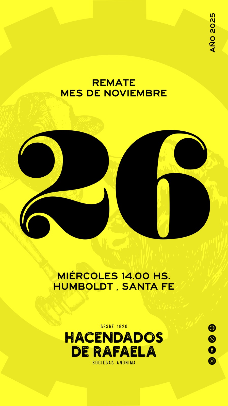 Remate 26 de Noviembre - Humboldt