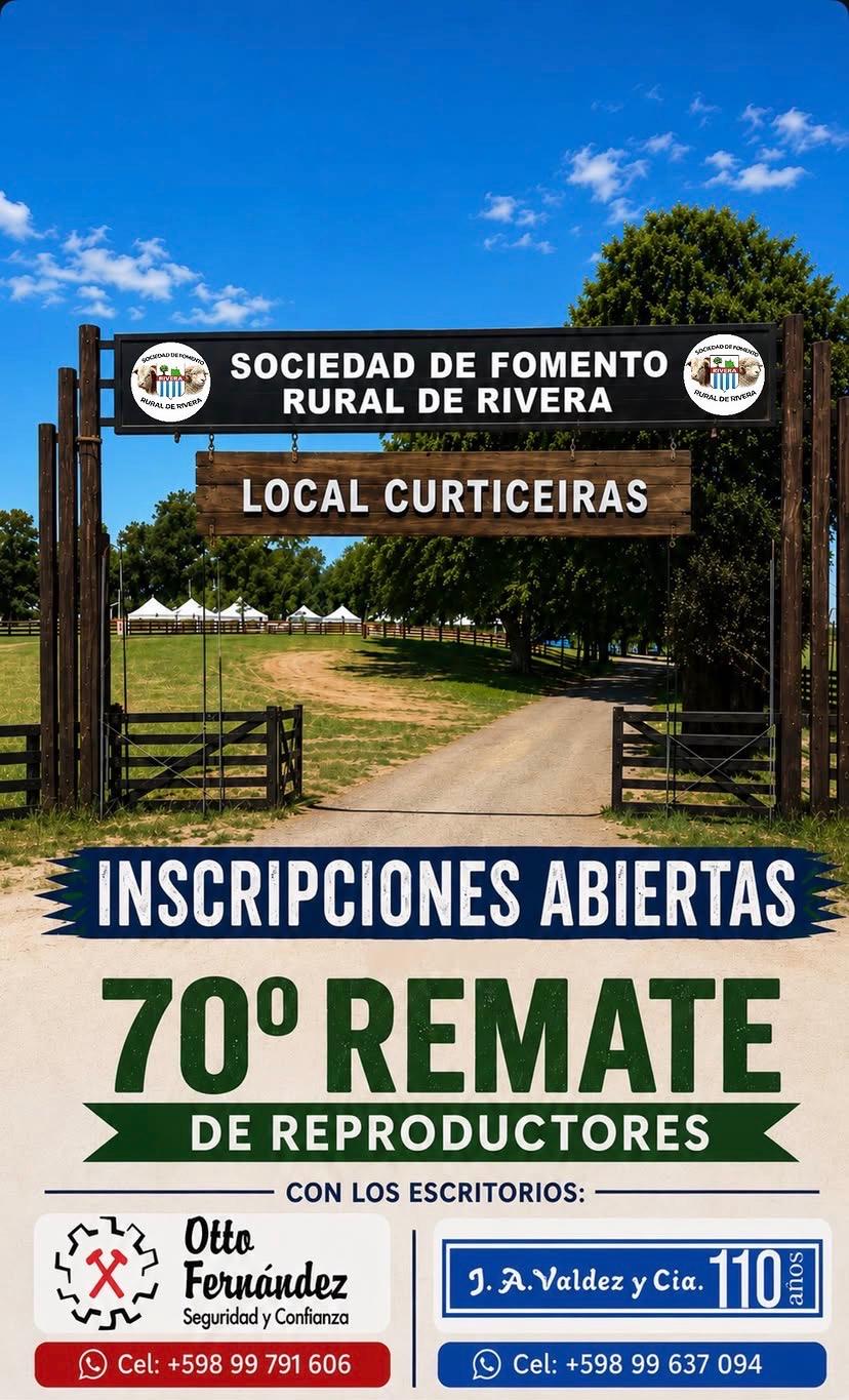 Afiche 70º Remate de Reproductores