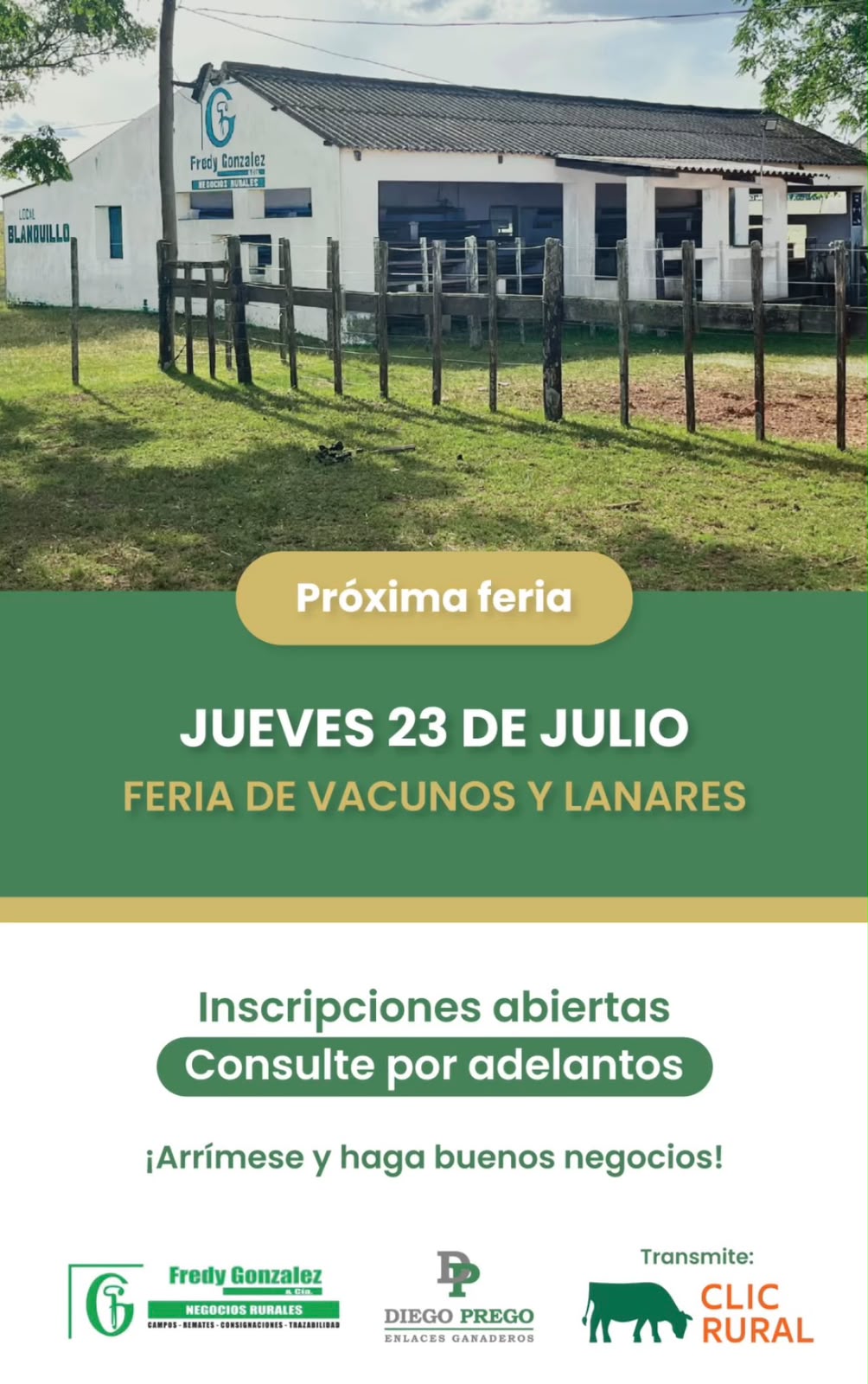 Remate Feria mensual en Local Blanquillo