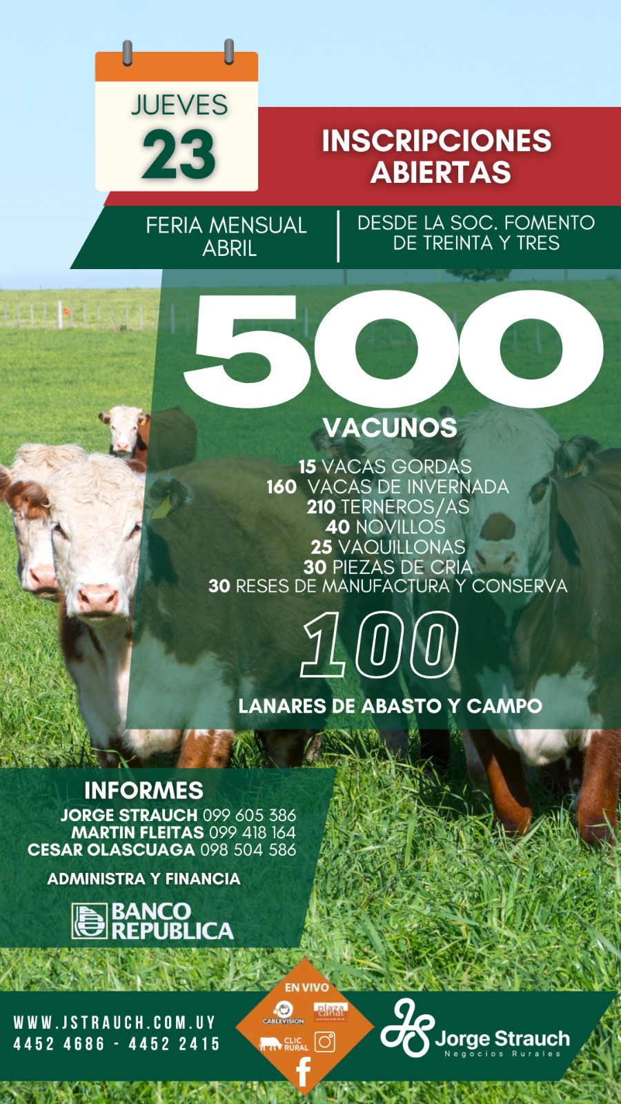 Afiche Feria Mensual - Abril