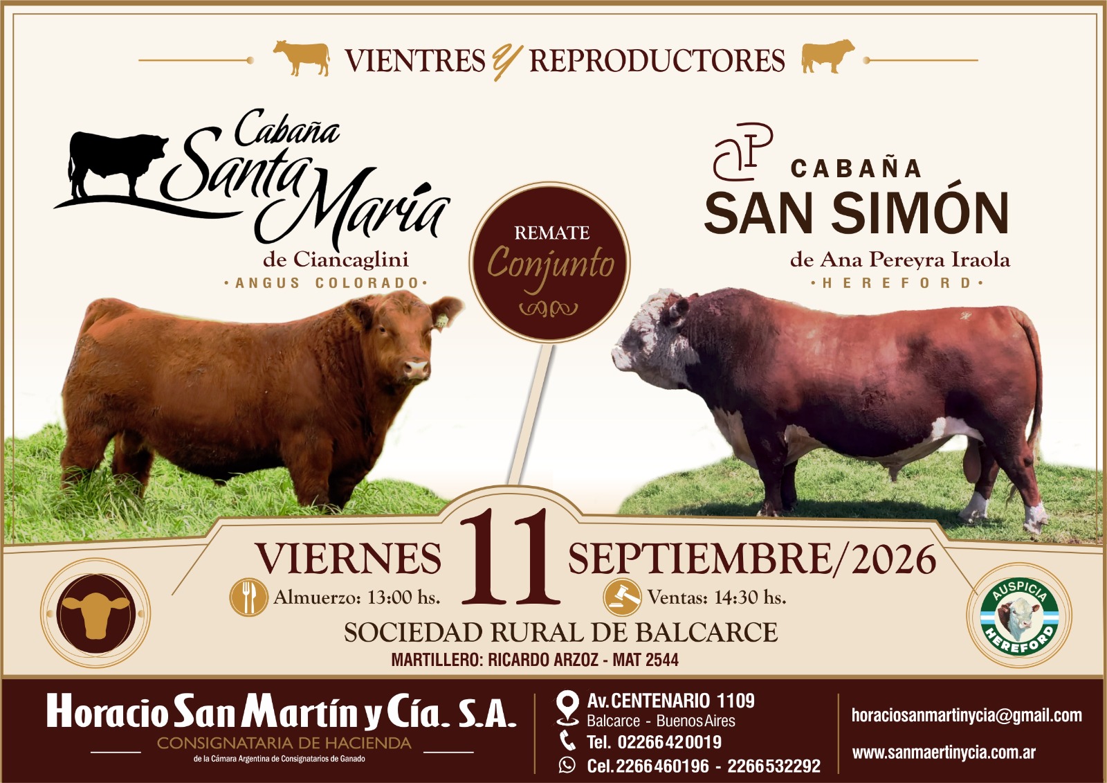 Afiche Cabaña Santa Maria y Cabaña San Simón