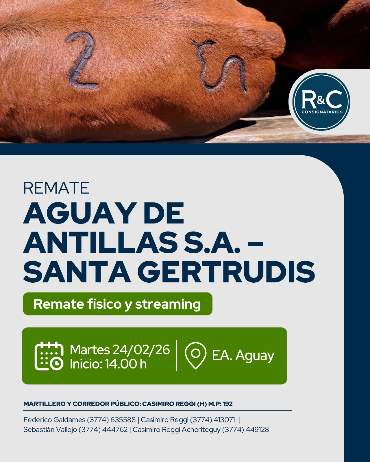 Remate Aguay de Antillas S.A. - Santa Gertrudis