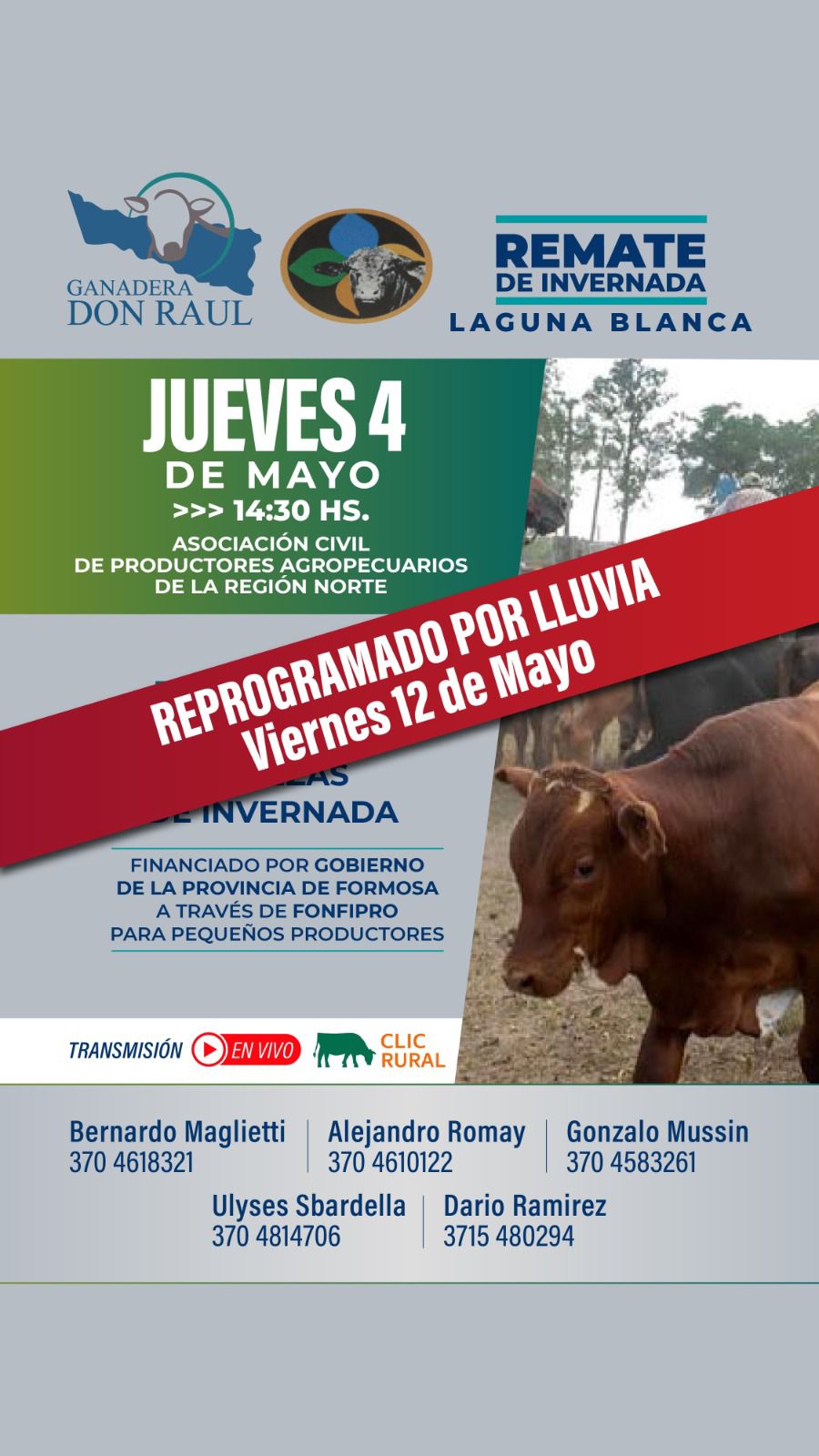 Afiche Remate GANADERA DON RAÚL