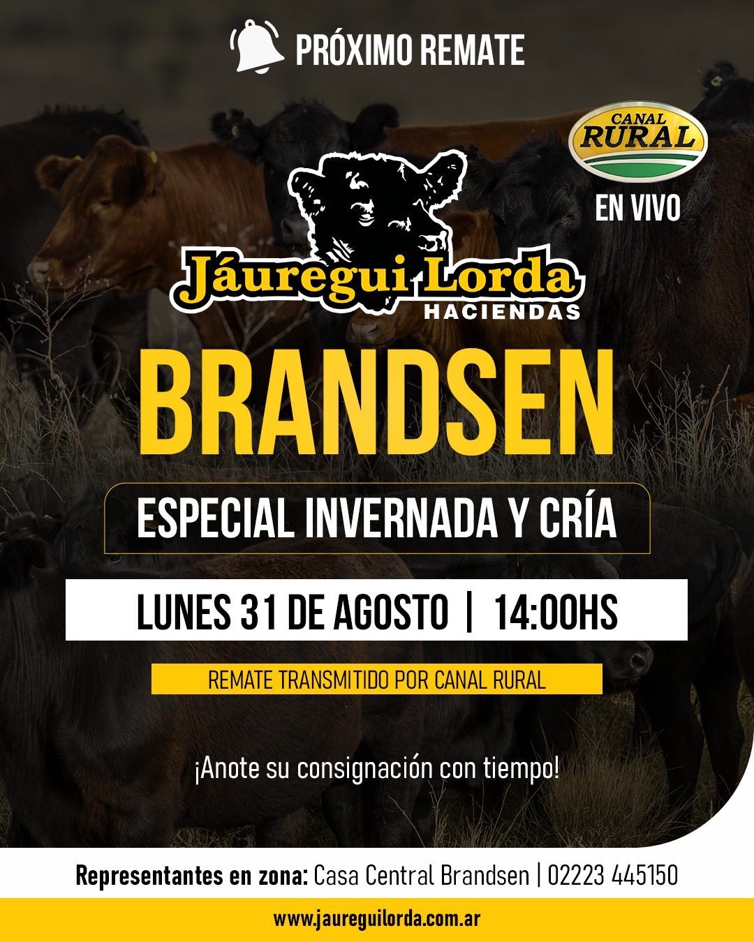 Afiche Remate especial invernada y cría 