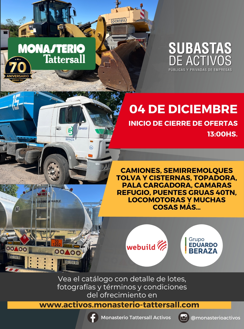 SUB. MAQUINARIA, CAMIONES ETC  04-12-25